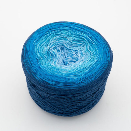 Blaue Lagune - Bobbel Wolle und Farbverlaufsgarn von Chiemseegarn