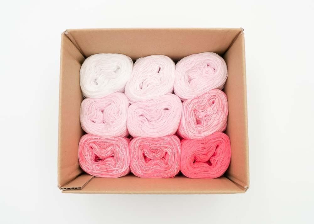 Bobbelkiste mit Farbverlaufsgarnen - Bobbel Wolle und Farbverlaufsgarn von Chiemseegarn