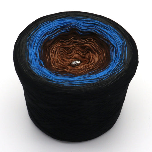 Das blaue Licht - Bobbel Wolle und Farbverlaufsgarn von Chiemseegarn