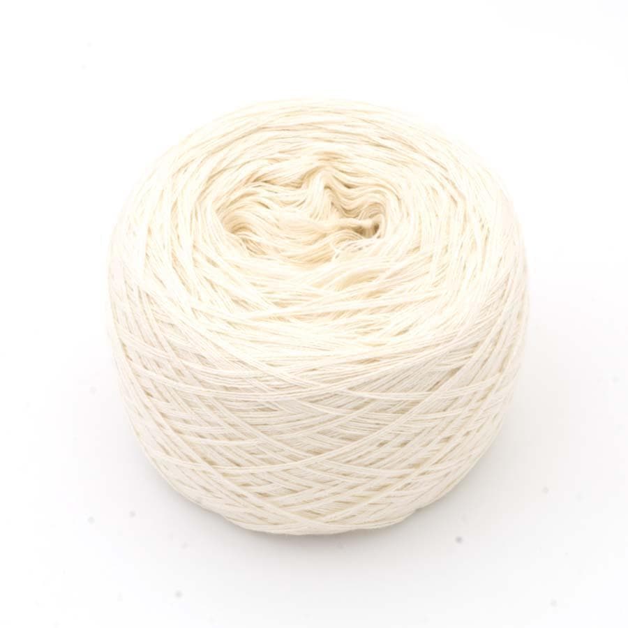 Einfarbiges gefachtes Garn "Creme" - Bobbel Wolle und Farbverlaufsgarn von Chiemseegarn
