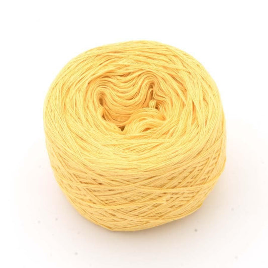 Einfarbiges gefachtes Garn "Gold" - Bobbel Wolle und Farbverlaufsgarn von Chiemseegarn