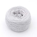 Einfarbiges gefachtes Garn "Hellgrau" - Bobbel Wolle und Farbverlaufsgarn von Chiemseegarn