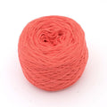 Einfarbiges gefachtes Garn "Lachs" - Bobbel Wolle und Farbverlaufsgarn von Chiemseegarn