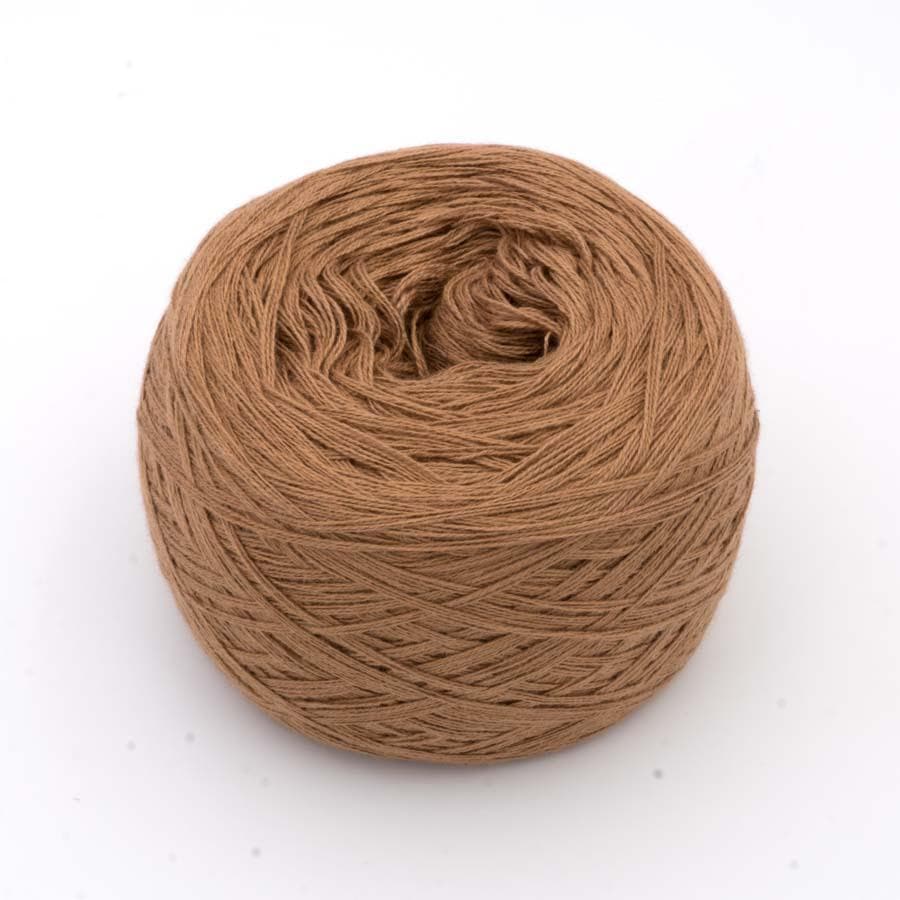 Einfarbiges gefachtes Garn "Mocca" - Bobbel Wolle und Farbverlaufsgarn von Chiemseegarn