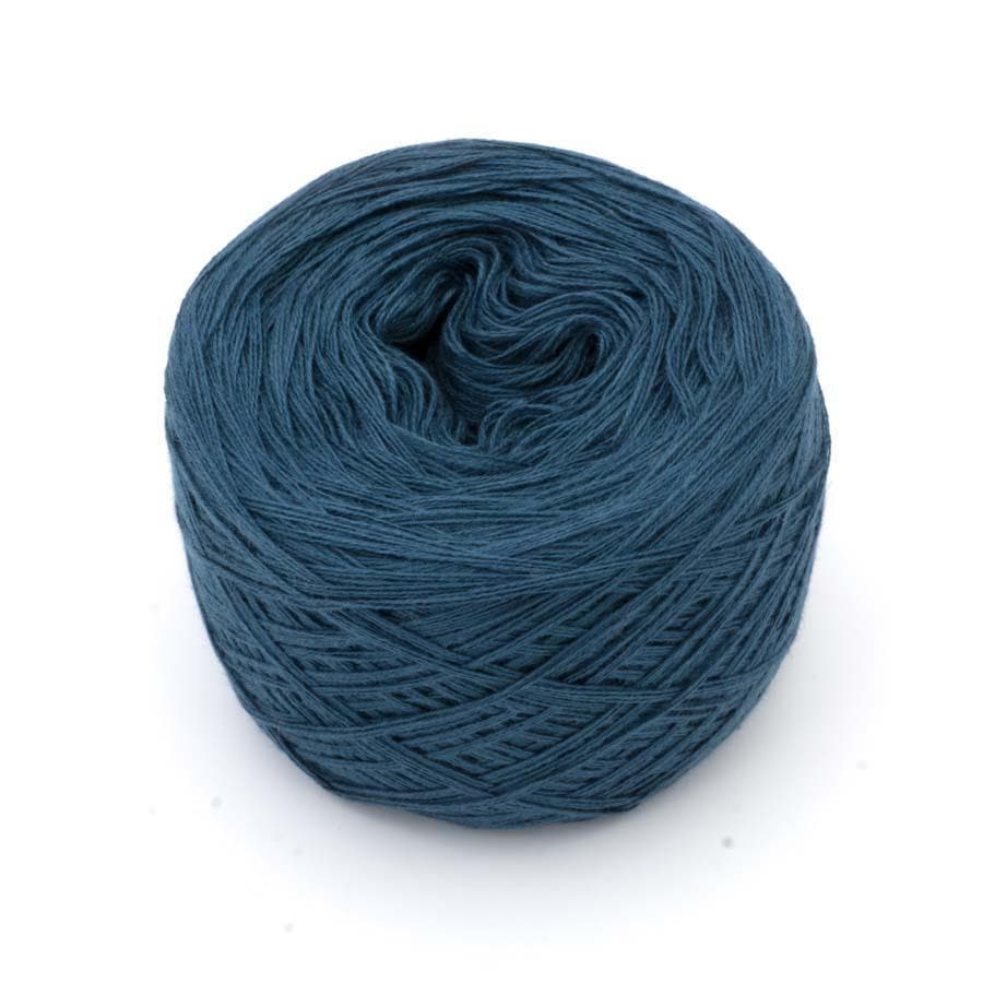 Einfarbiges gefachtes Garn "Petrol" - Bobbel Wolle und Farbverlaufsgarn von Chiemseegarn