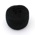 Einfarbiges gefachtes Garn "Schwarz" - Bobbel Wolle und Farbverlaufsgarn von Chiemseegarn
