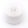 Einfarbiges gefachtes Garn "Weiss" - Bobbel Wolle und Farbverlaufsgarn von Chiemseegarn