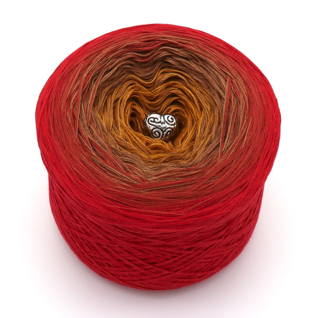 Glühende Sonne – Farbverlaufsgarn von Chiemseegarn