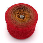 Glühende Sonne – Farbverlaufsgarn von Chiemseegarn