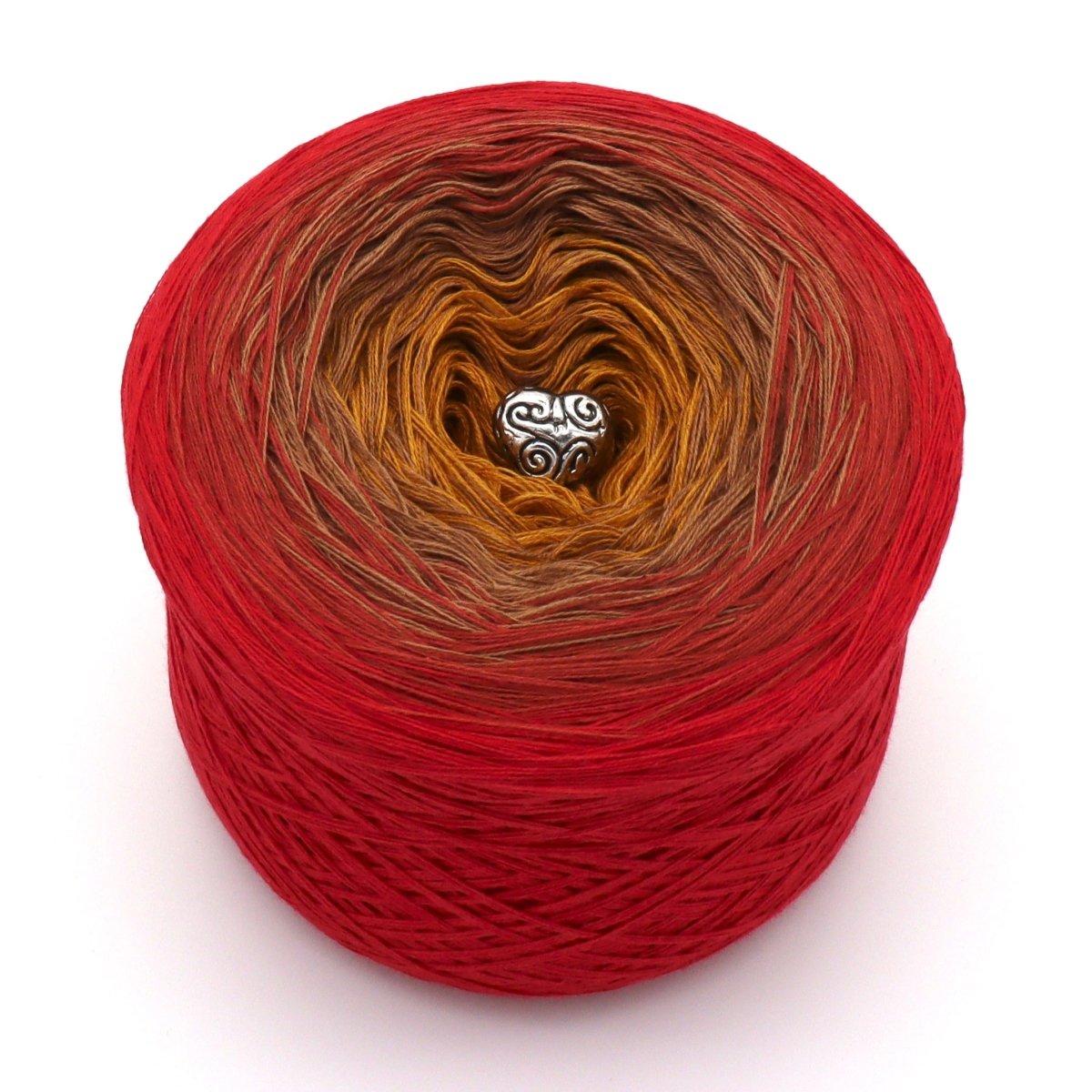 Glühende Sonne - Bobbel Wolle und Farbverlaufsgarn von Chiemseegarn