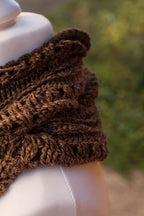 Häkelloop "Herbstlaub" - Bobbel Wolle und Farbverlaufsgarn von Chiemseegarn