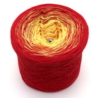 Japanische Sonne – Farbverlaufsgarn von Chiemseegarn