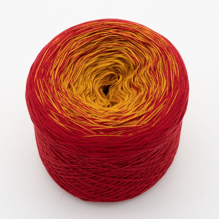 Kaminabend - Bobbel Wolle und Farbverlaufsgarn von Chiemseegarn