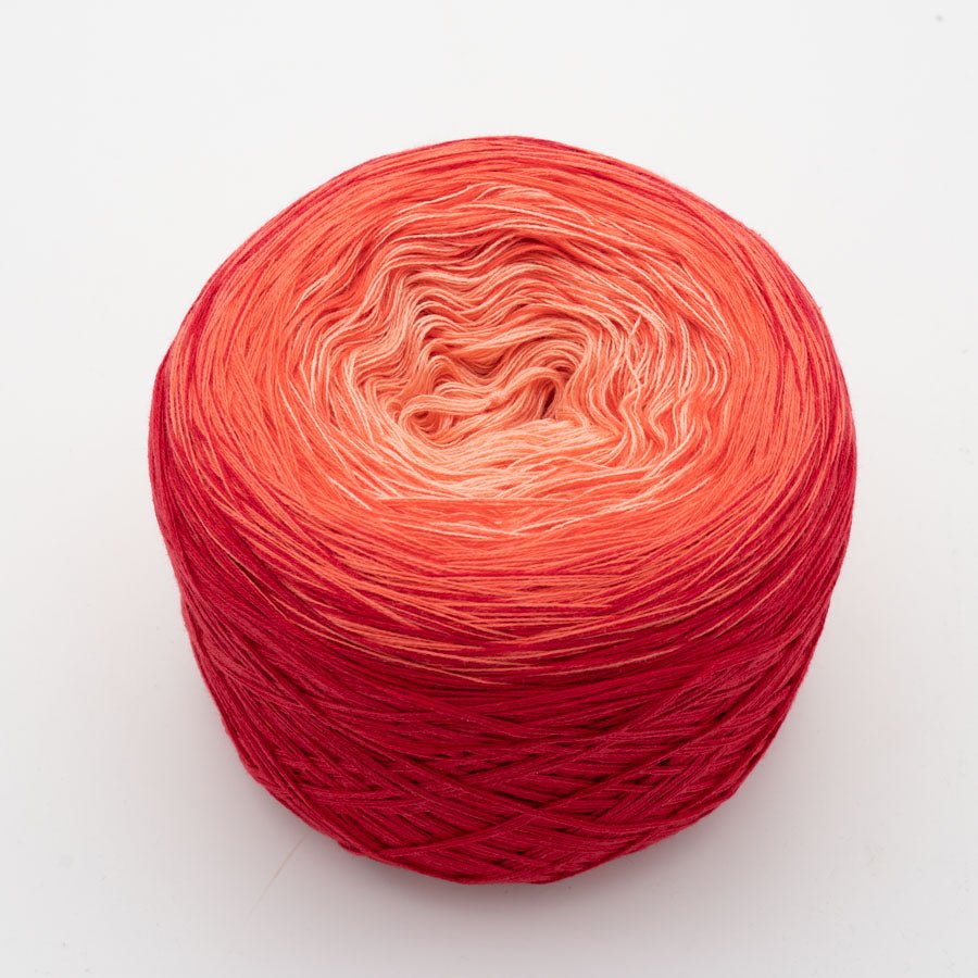 Korallenkette - Bobbel Wolle und Farbverlaufsgarn von Chiemseegarn