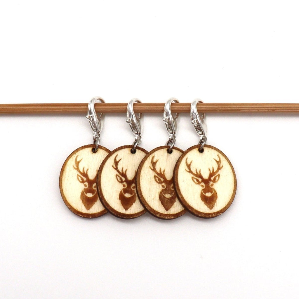 Maschenmarkierer aus Holz - Bobbel Wolle und Farbverlaufsgarn von Chiemseegarn