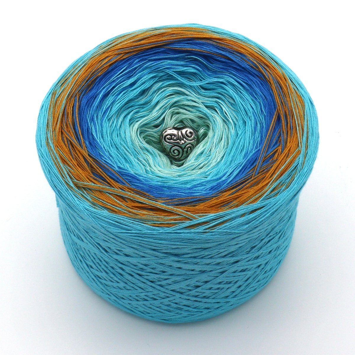 Meeresrauschen - Bobbel Wolle und Farbverlaufsgarn von Chiemseegarn