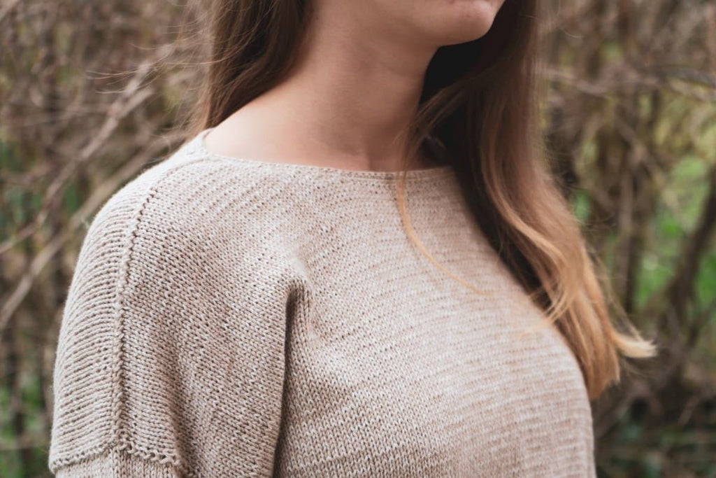 Pullover "Carolin" Gr. 36/38 - Bobbel Wolle und Farbverlaufsgarn von Chiemseegarn