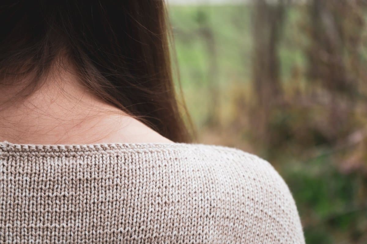 Pullover "Carolin" Gr. 36/38 - Bobbel Wolle und Farbverlaufsgarn von Chiemseegarn