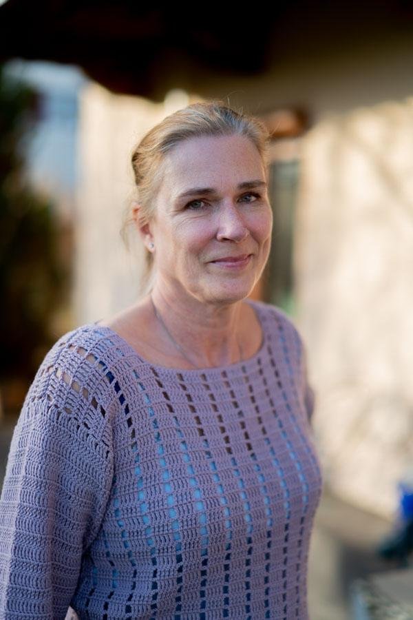 Pullover "Violetta" Gr. 42 - Bobbel Wolle und Farbverlaufsgarn von Chiemseegarn