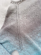 Raglanpullover "Eiskönigin" - Bobbel Wolle und Farbverlaufsgarn von Chiemseegarn