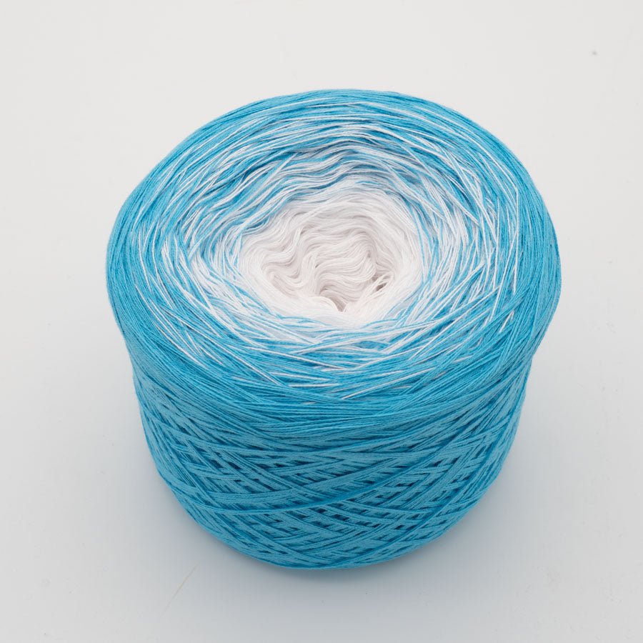 Santorin - Bobbel Wolle und Farbverlaufsgarn von Chiemseegarn