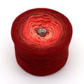 Sinfonie in rot - Bobbel Wolle und Farbverlaufsgarn von Chiemseegarn