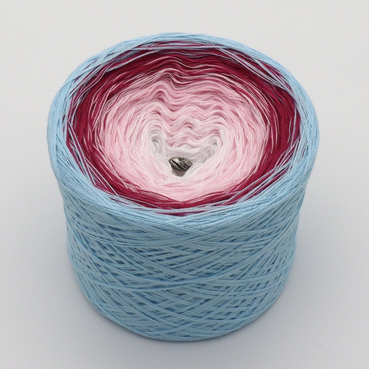 Sonnenaufgang im Winter - Bobbel Wolle und Farbverlaufsgarn von Chiemseegarn