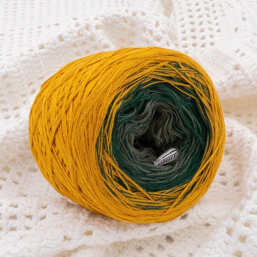 Sonnensegel - Bobbel Wolle und Farbverlaufsgarn von Chiemseegarn