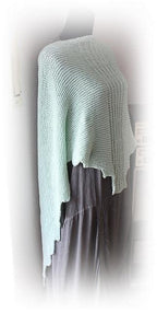 Stricktuch "Clouds" - Bobbel Wolle und Farbverlaufsgarn von Chiemseegarn