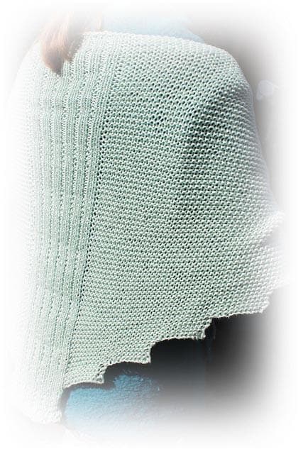 Stricktuch "Clouds" - Bobbel Wolle und Farbverlaufsgarn von Chiemseegarn