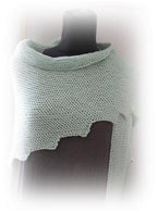 Stricktuch "Clouds" - Bobbel Wolle und Farbverlaufsgarn von Chiemseegarn