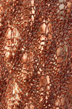 Stricktuch "Flammenstola" - Bobbel Wolle und Farbverlaufsgarn von Chiemseegarn