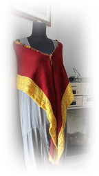 Stricktuch "Herbstlaub" - Bobbel Wolle und Farbverlaufsgarn von Chiemseegarn