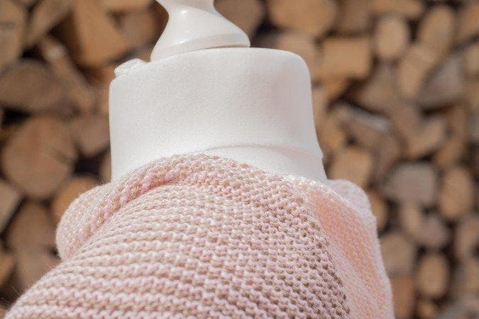 Tuch "Landleben" - Bobbel Wolle und Farbverlaufsgarn von Chiemseegarn