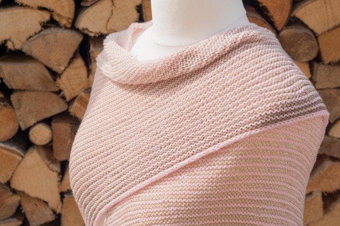 Tuch "Landleben" - Bobbel Wolle und Farbverlaufsgarn von Chiemseegarn