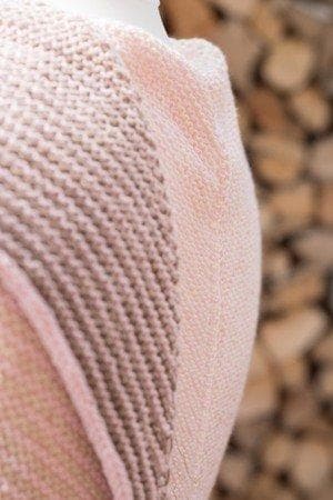 Tuch "Landleben" - Bobbel Wolle und Farbverlaufsgarn von Chiemseegarn