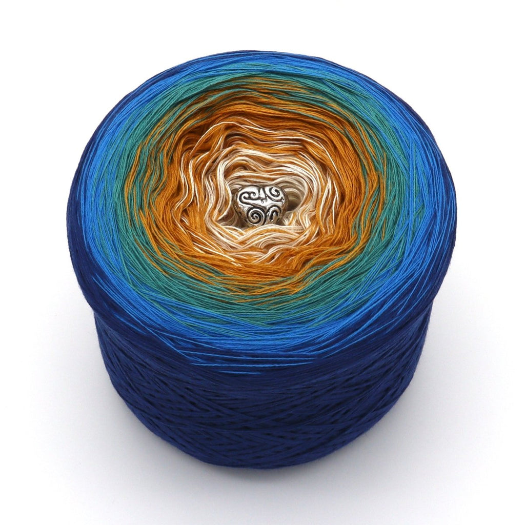 Wüste, Dschungel und Meer – Farbverlaufsgarn von Chiemseegarn